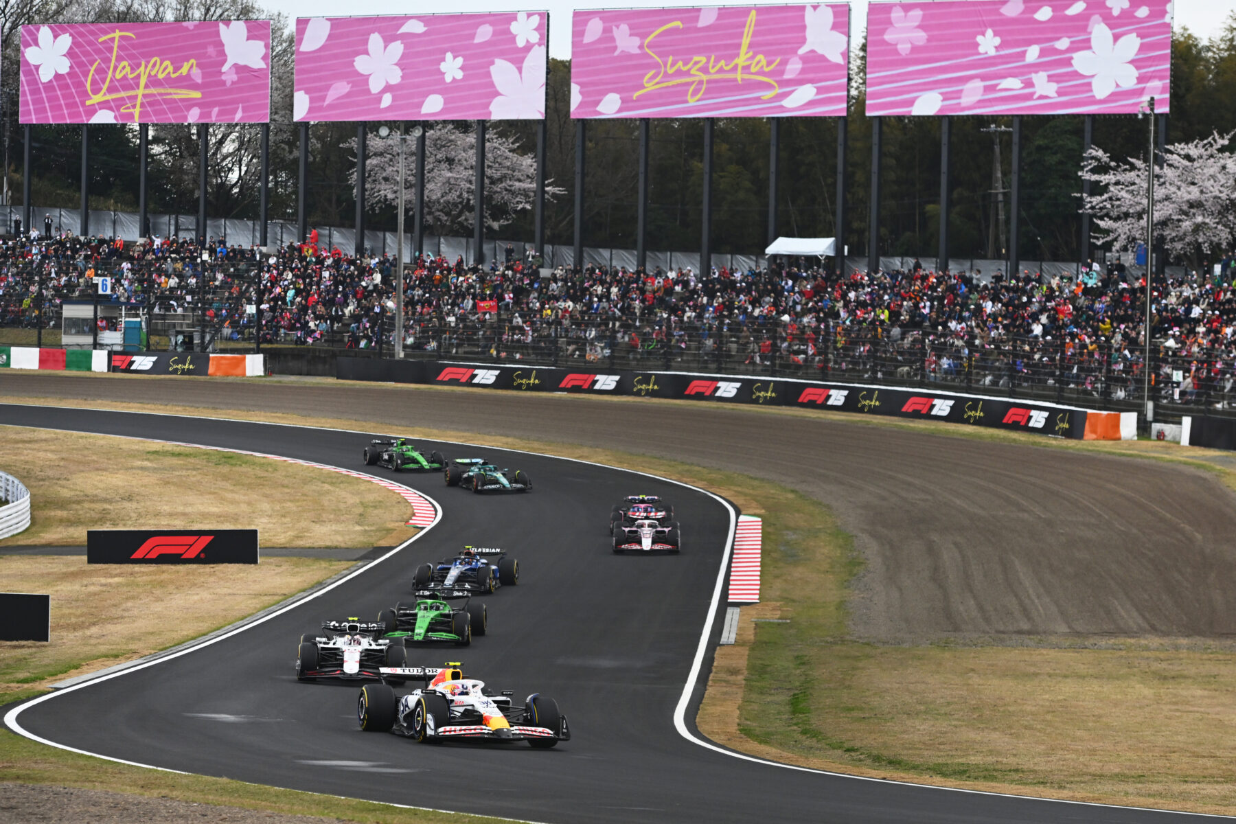 Lawson, Hülkenberg, Tsunoda, Japán Nagydíj