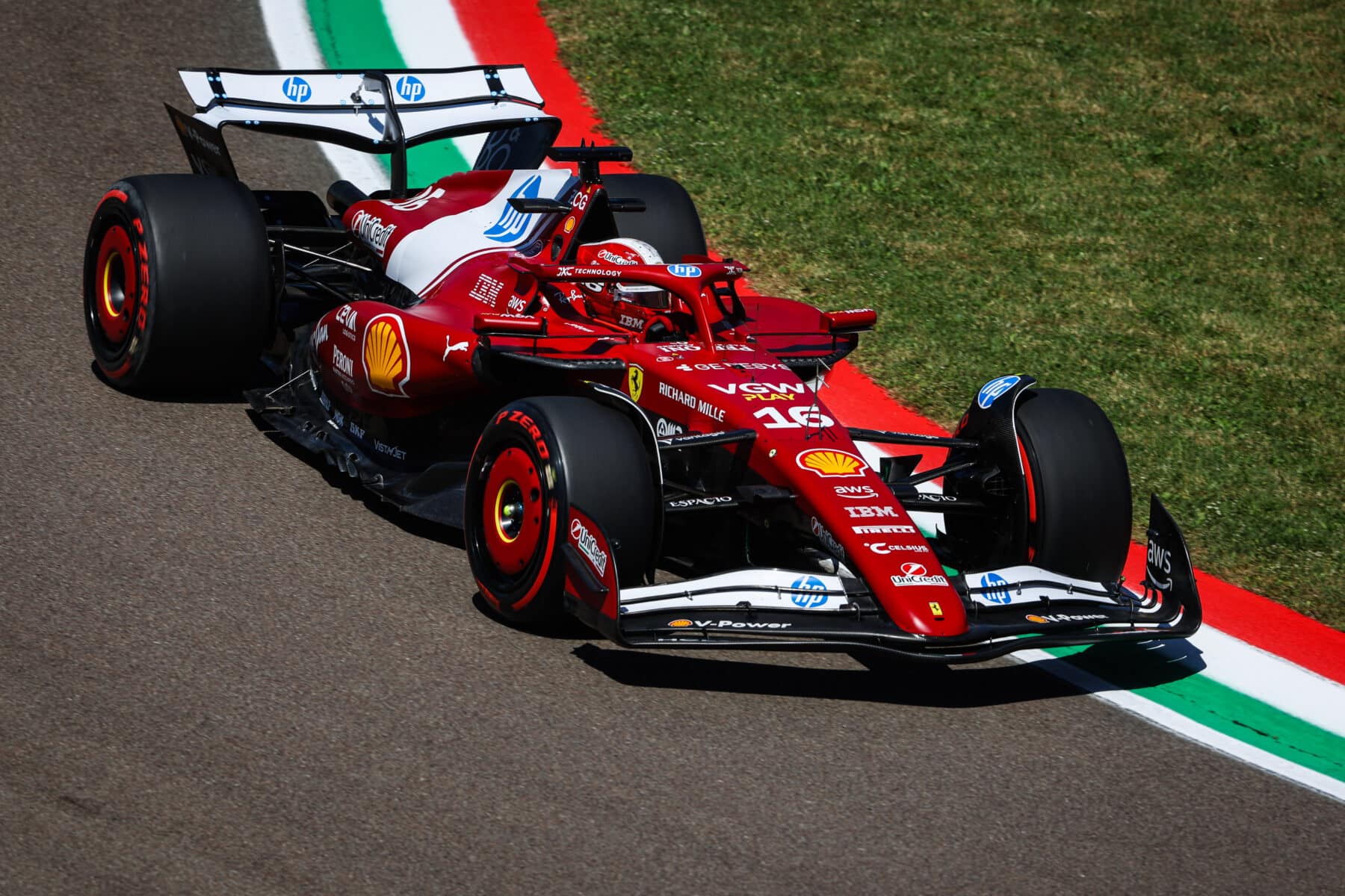 Leclerc, Ferrari, Imola
