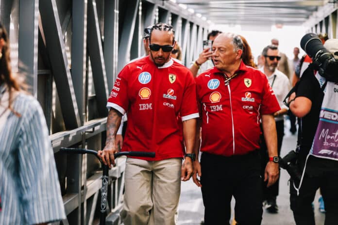 Hamilton, Vasseur, Ferrari, Monaco