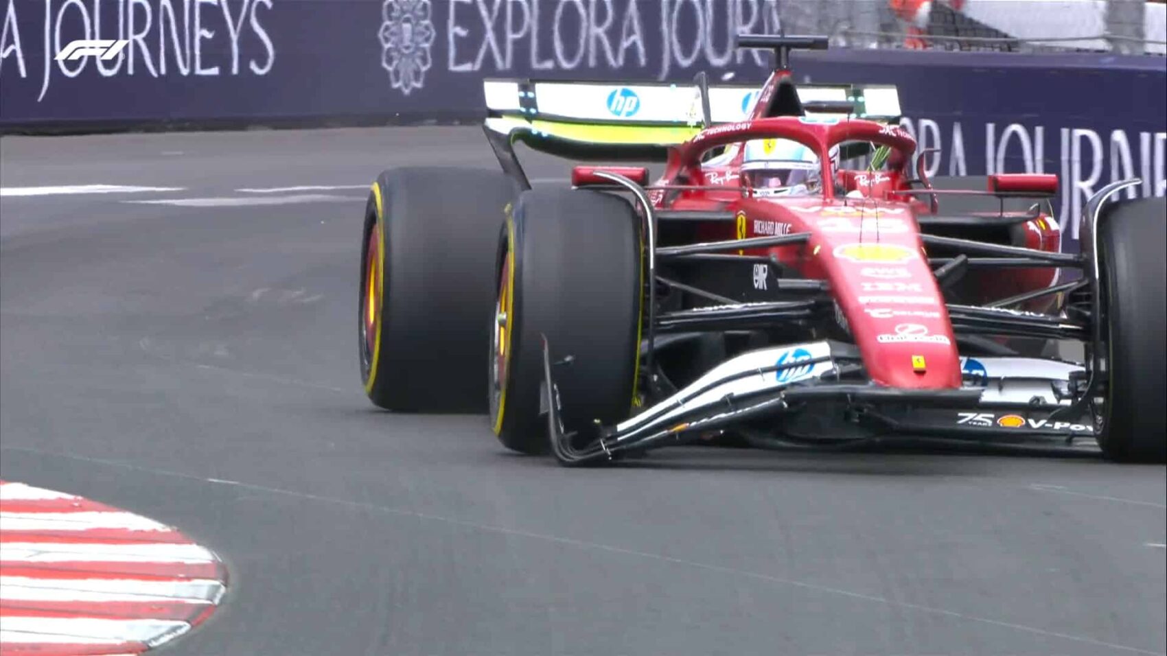 Leclerc már az első edzésen összetörte a Ferrarit Monacóban, Strollt találta telibe (videó)