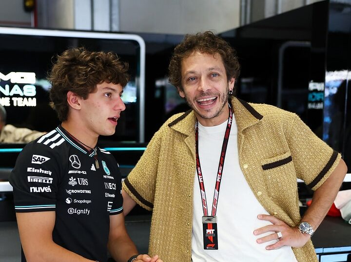 Kimi Antonelli, Valentino Rossi, Mercedes