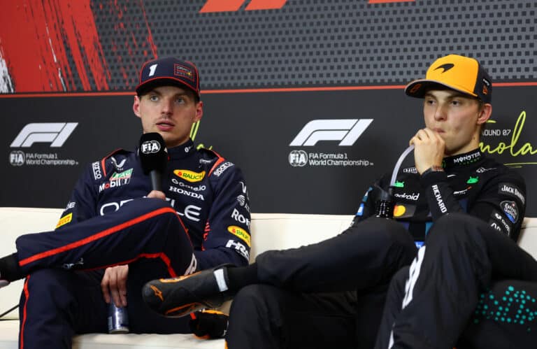 Verstappen, Piastri, Imola