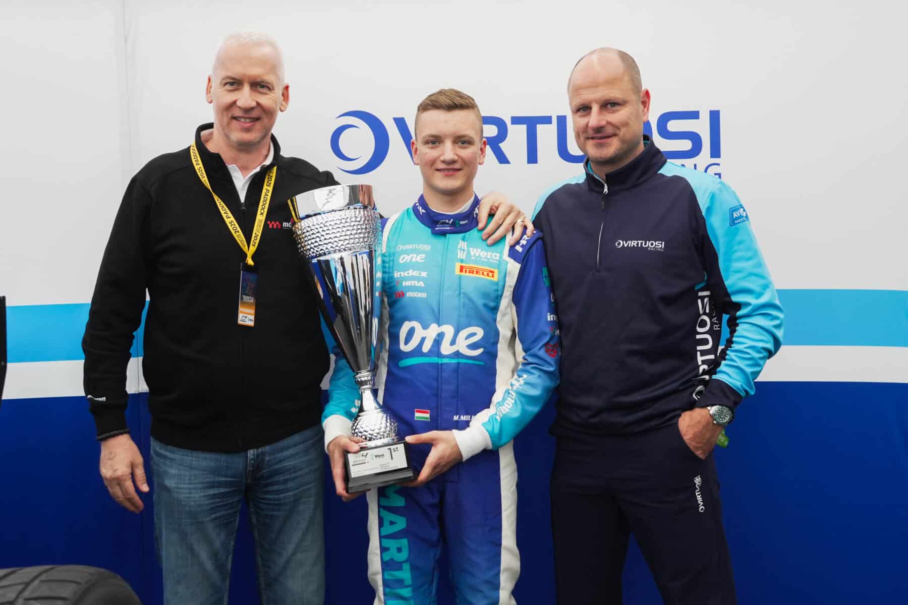 Őry Tamás, Molnár Martin, Mark Salmon, Virtuosi Racing, Thruxton