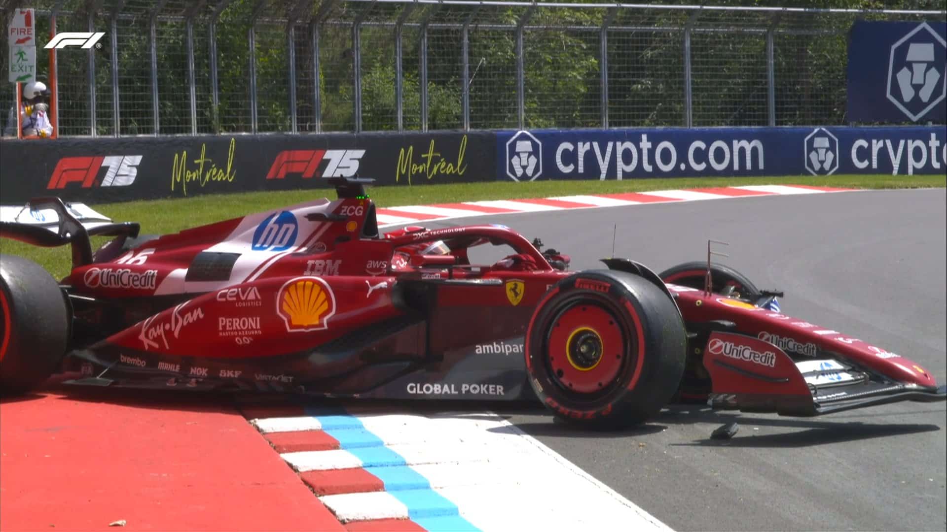 Leclerc furcsa balesetével indult a Kanadai Nagydíj