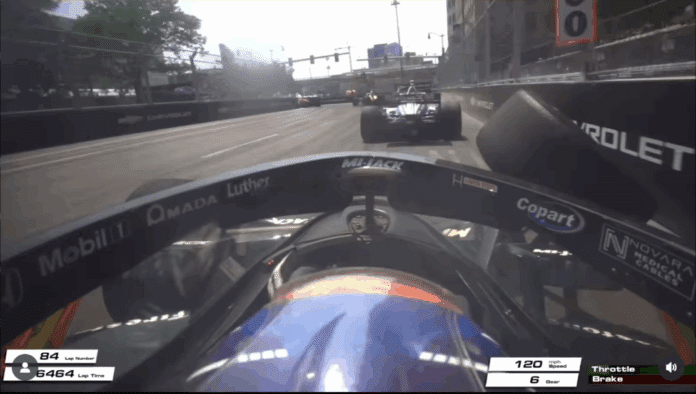 baleset, IndyCar, Detroit, Louis Foster