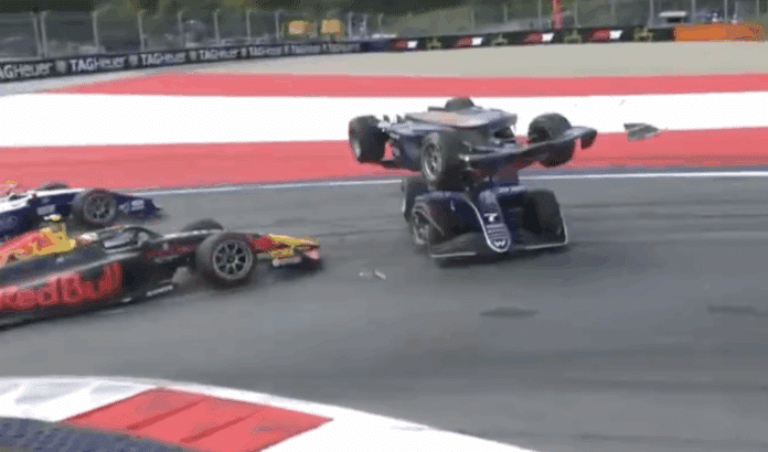 F2, baleset, Arvid Lindblad, Red Bull