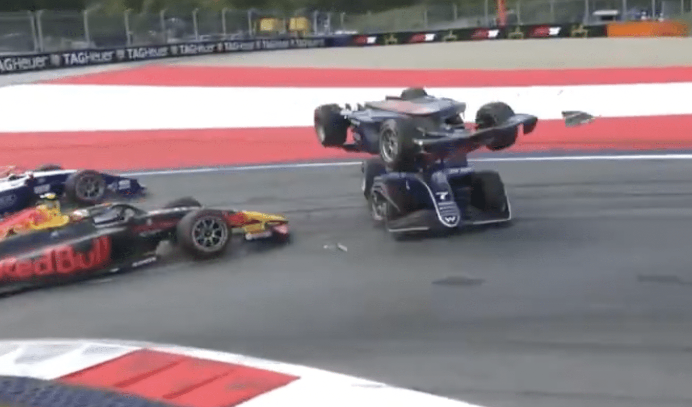 F2, baleset, Arvid Lindblad, Red Bull