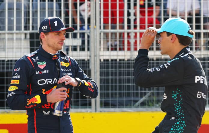 Verstappen, Russell