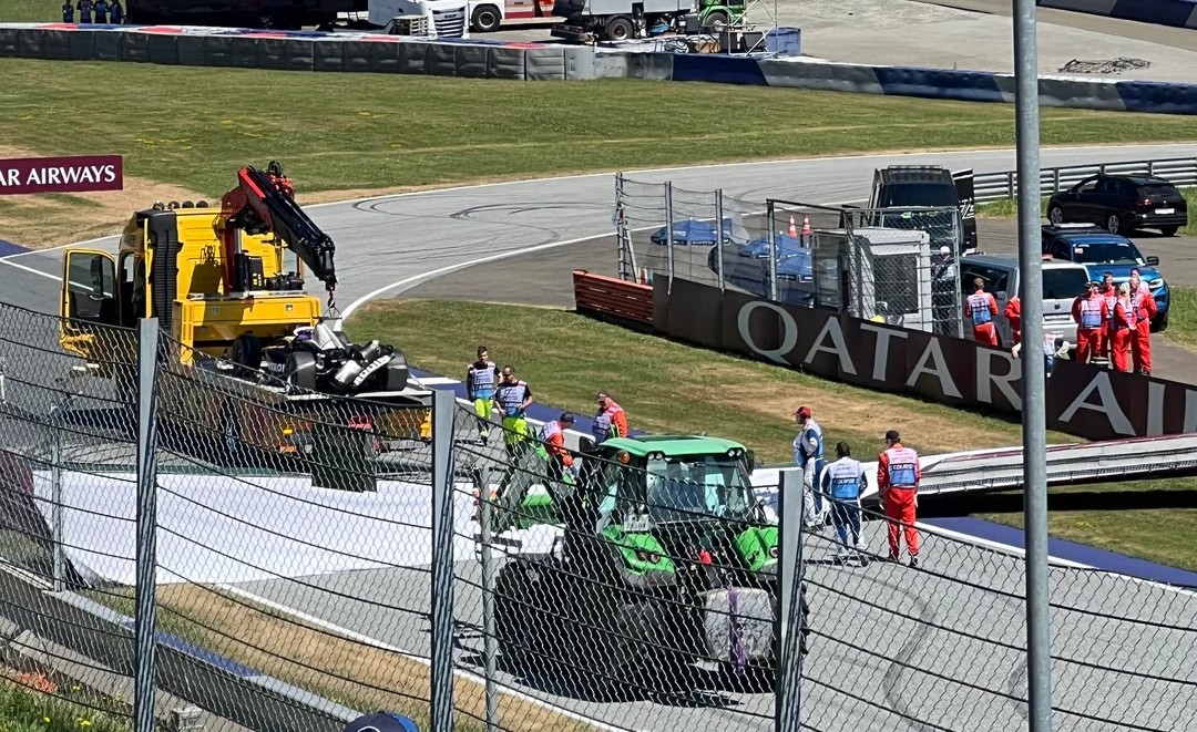 Bizarr baleset vitt véghez rombolást a Red Bull Ringen az F1-es futam előtt