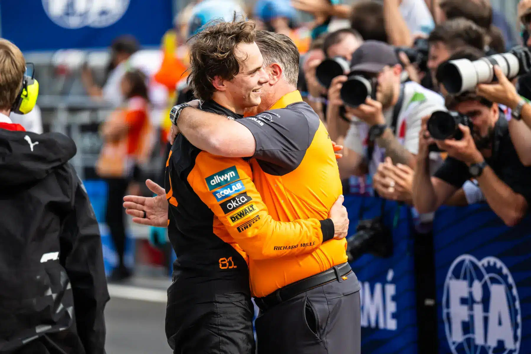 Oscar Piastri, Zak Brown, McLaren, Magyar Nagydíj