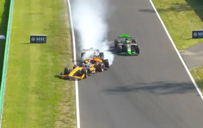 F2, baleset, Dunne, Lindblad