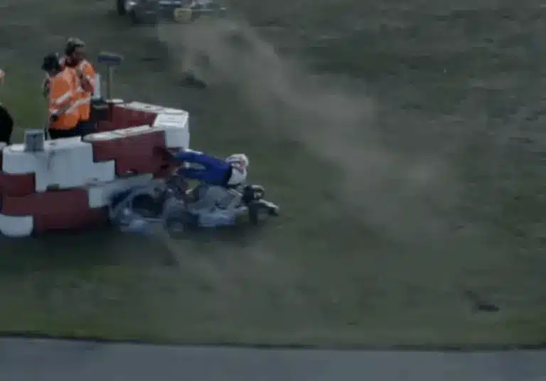 gokart baleset, Higgins, Kamyab