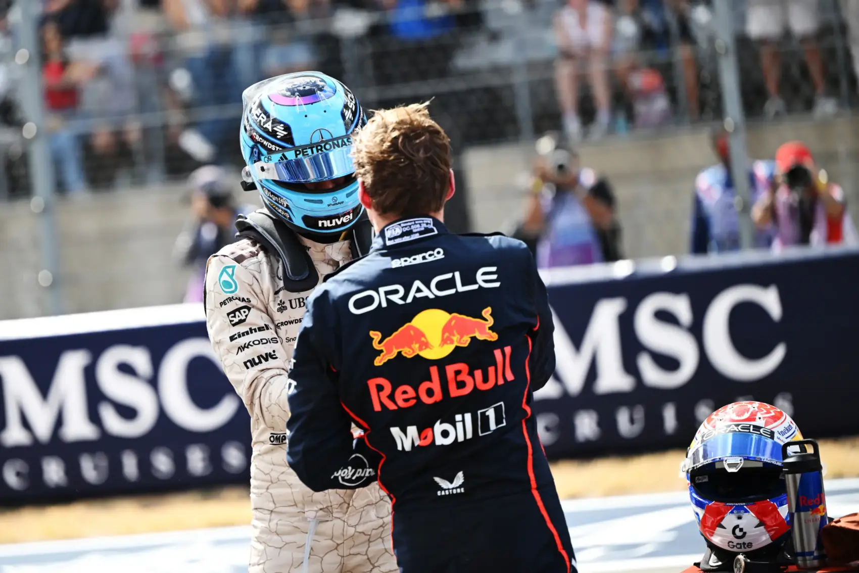 George Russell, Max Verstappen