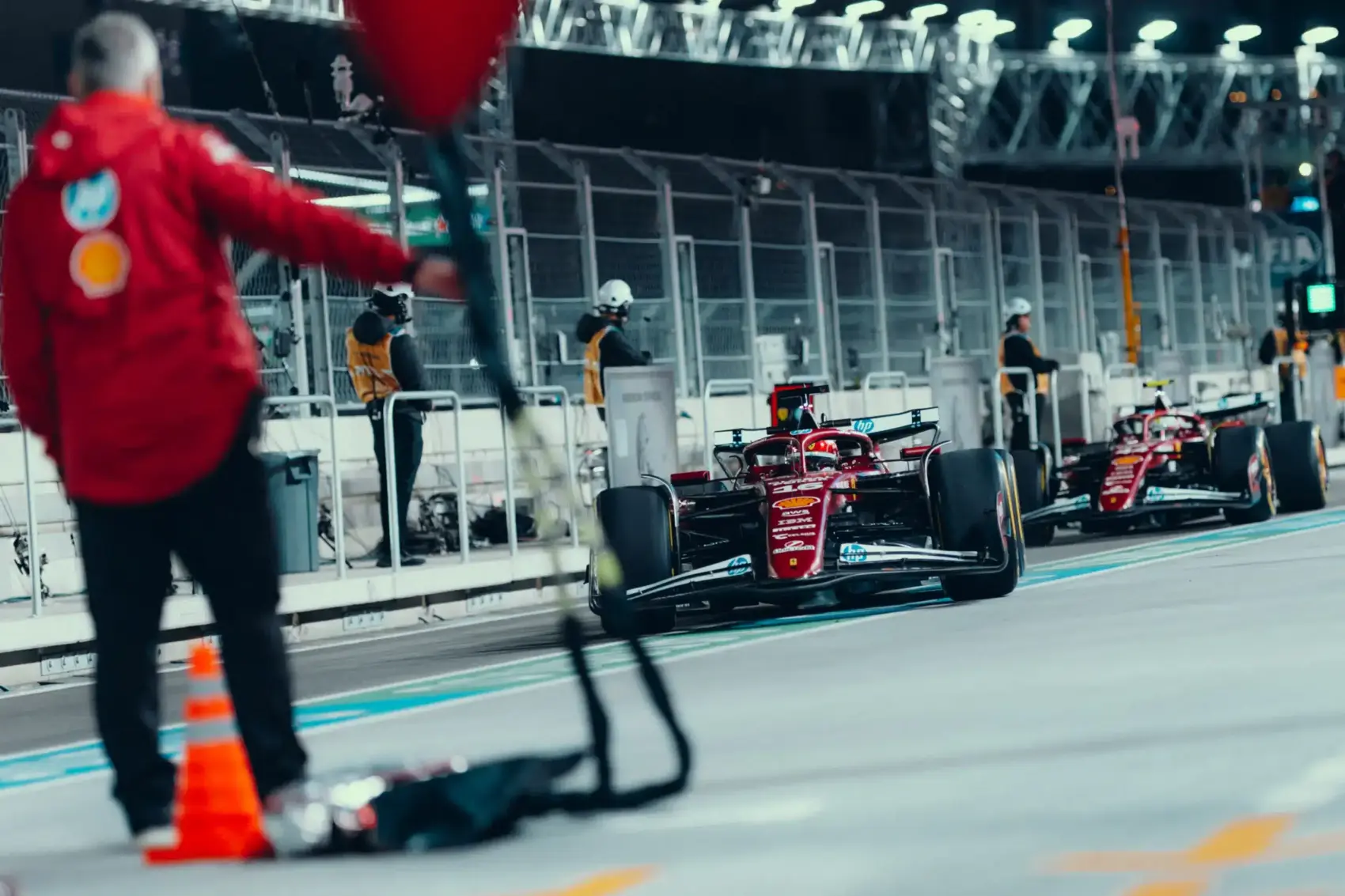 Leclerc, Hamilton, Ferrari