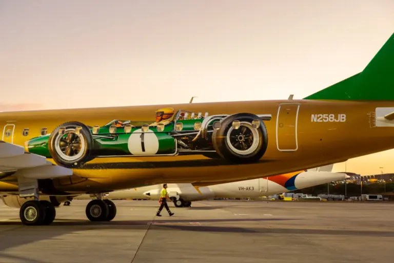 Jack Brabham, repülő, festés