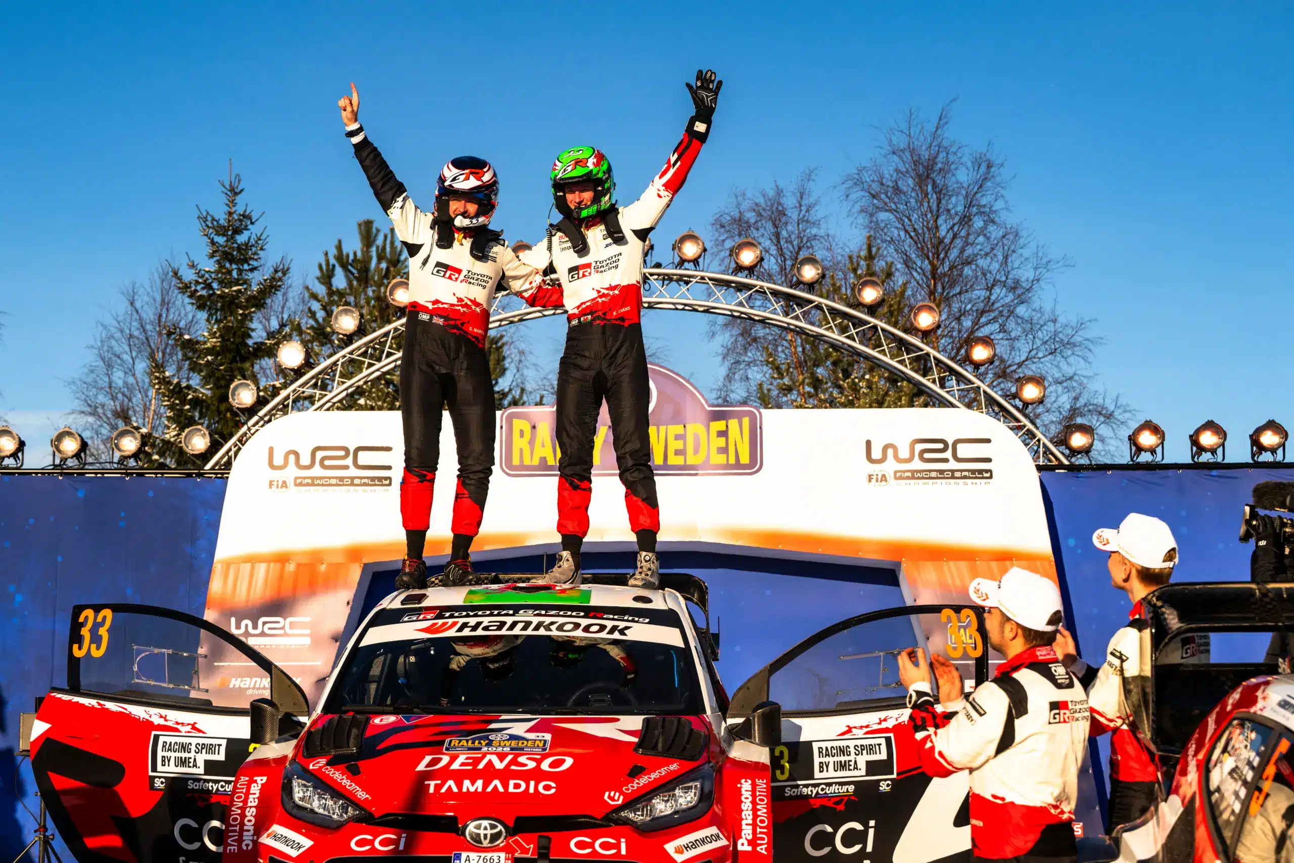 Evans idén is repülőrajtot vett, elégedetten értékelt a Svéd Rally után