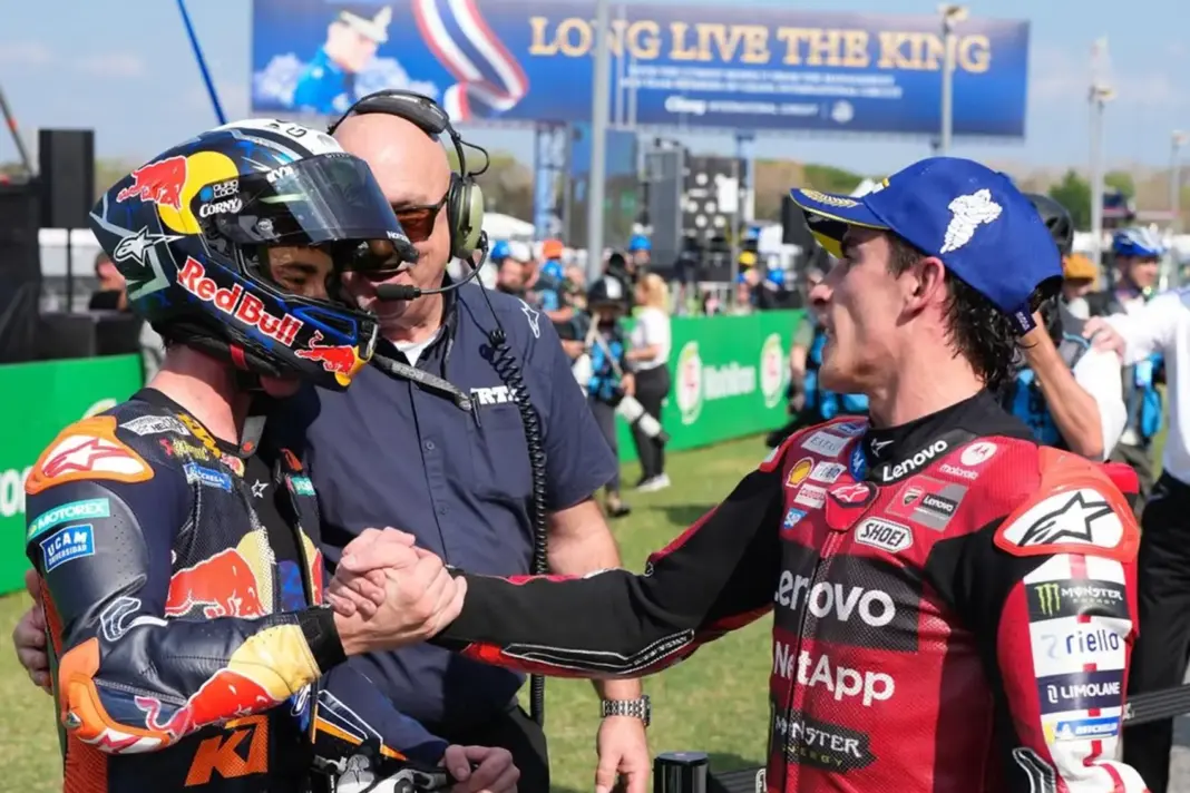 Pedro Acosta, Marc Márquez, 2026, Thai Nagydíj, sprint