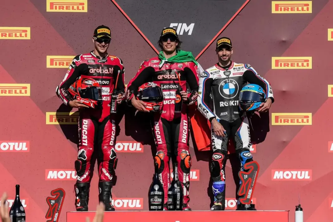 2026, Az első portimãói futam dobogósai, Nicolò Bulega, Iker Lecuona és Miguel Oliveira