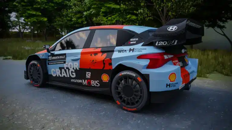 A Hyundai különleges festéssel emlékezik Horvátországban Craig Breenre