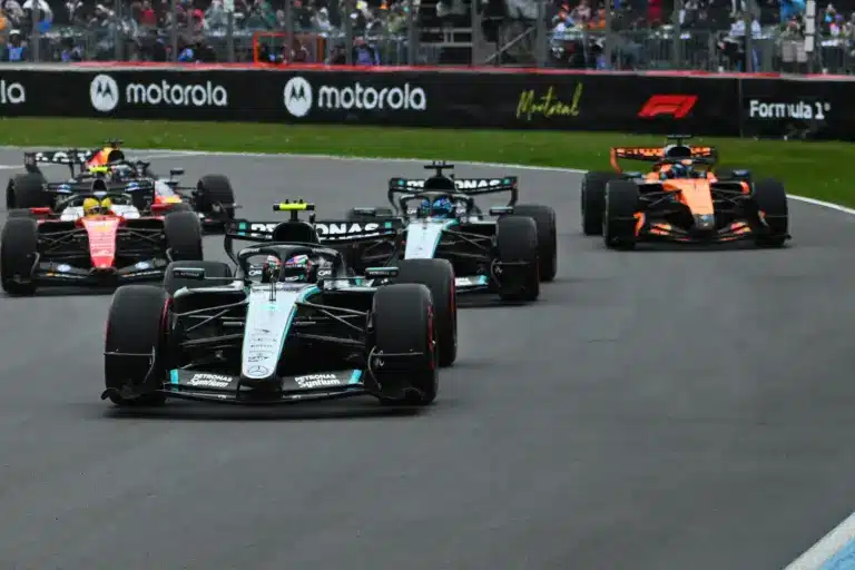 Forma-1, Kimi Antonelli, George Rusrsell, Mervedes, Lewis Hamilton, Ferrari, Max Verstappen, Red Bull, Oscar Piastri, McLaren, Kanadai Nagydíj 2026, futam