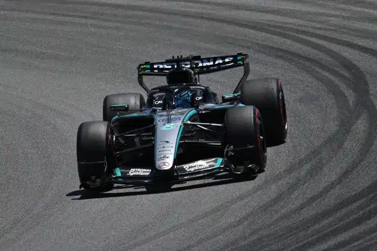 Forma-1, George Russell, Mercedes, Barcelona-catalunyai Nagydíj 2026, szombat