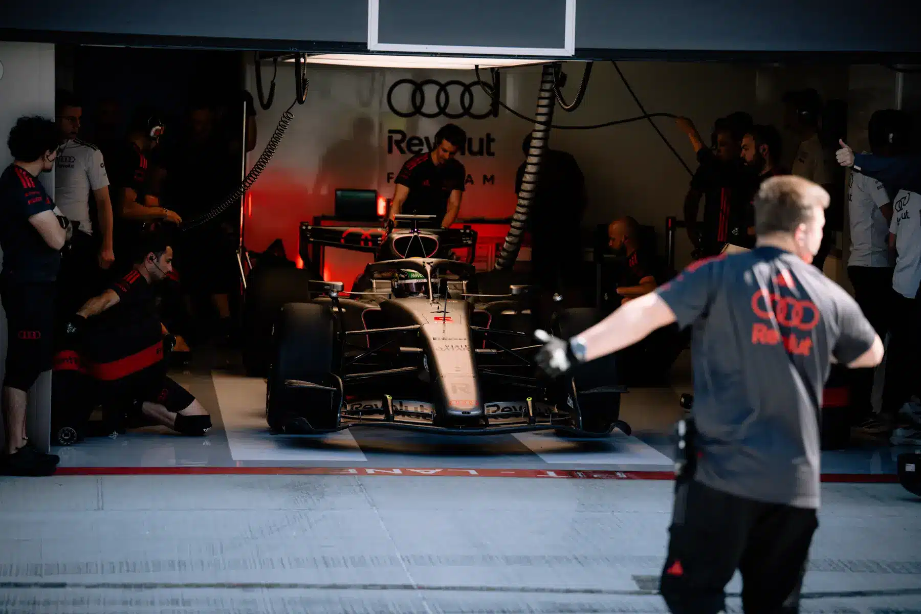 Gabriel Bortoleto, Audi, Pirelli, teszt, Hungaroring