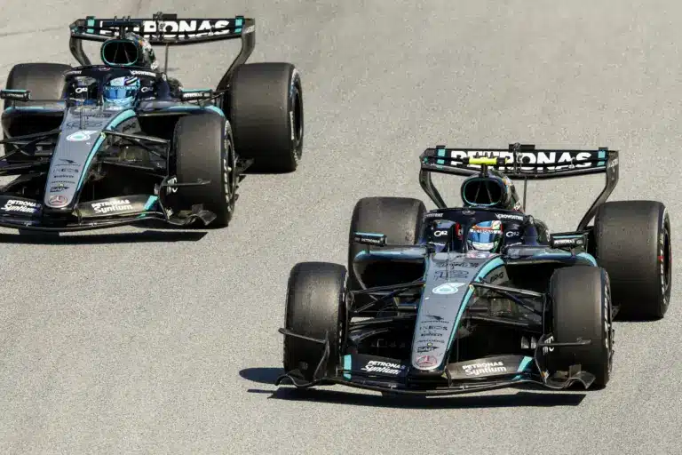 Forma-1, Kimi Antonelli, George Russeell, Mercedes, Barcelona-catalunyai Nagydíj 2026, futam