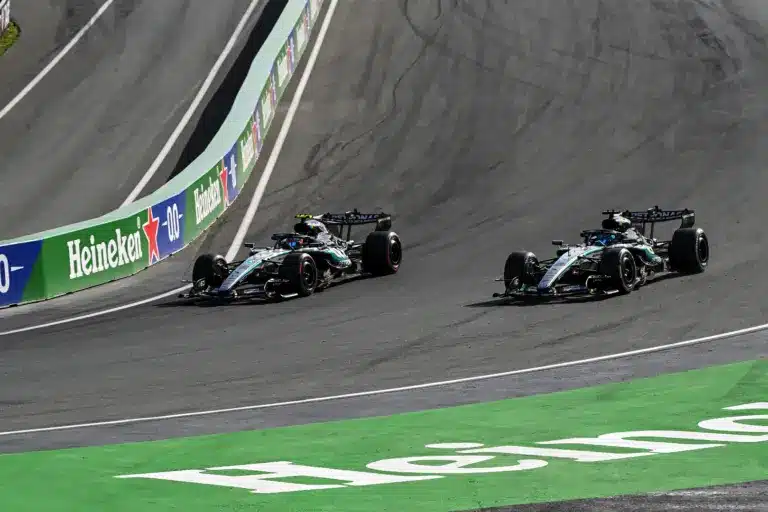 Russell, Antonelli, Mercedes, Holland Nagydíj